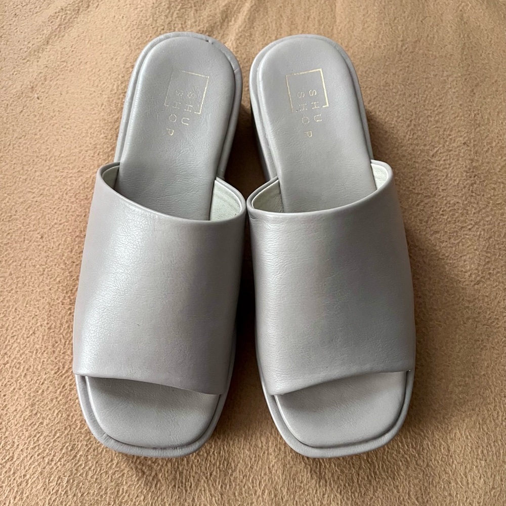 Shu Shop Lourdes 2” Wedge Slide Sandals